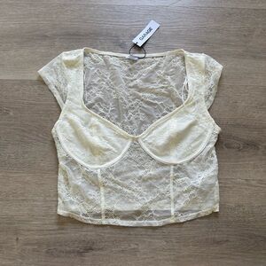 Garage Ivory Lace Bralette